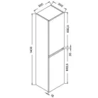 Wellis Elois White függesztett magas szekrény WB00316