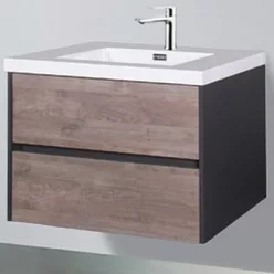 Wellis Bilbao 2 fiókos mosdószekrény 80 cm dió WB00339 rajza