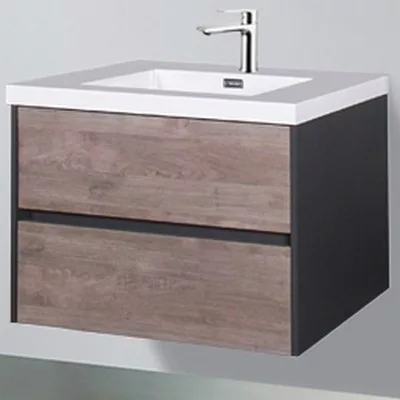 Wellis Bilbao 2 fiókos mosdószekrény 80 cm dió WB00339 rajza