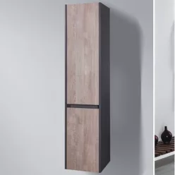 Wellis Bilbao függesztett magas szekrény dió WB00343 rajza