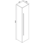 Wellis Almeria függesztett magas szekrény WB00348