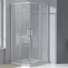 Wellis Apollo 80 szögletes zuhanykabin alumínium profil átlátszó üveg WC00423 rajza