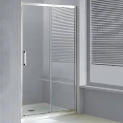 Wellis Premier zuhanyfal 100 alumínium profil átlátszó üveg WC00323 rajza