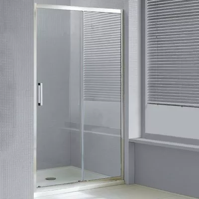 Wellis Premier zuhanyfal 100 alumínium profil átlátszó üveg WC00323 rajza