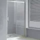 Wellis Premier zuhanyfal 100 alumínium profil átlátszó üveg WC00323 rajza