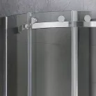 Wellis Virgo 90 íves zuhanykabin alumínium profil átlátszó üveg WC00324