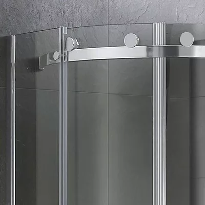 Wellis Virgo 90 íves zuhanykabin alumínium profil átlátszó üveg WC00324