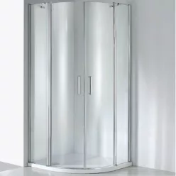 Wellis Scorpio 90 íves zuhanykabin alumínium profil átlátszó üveg WC00325 rajza