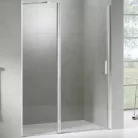 Wellis Pure zuhanyfal 100 alumínium profil átlátszó üveg WC00327 rajza