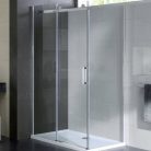 Wellis Vincenzo 120x80 téglalap zuhanykabin alumínium profil átlátszó üveg WC00333 rajza