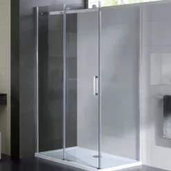 Wellis Vincenzo 120x80 téglalap zuhanykabin alumínium profil átlátszó üveg WC00333 rajza
