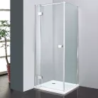 Wellis Clyde 90 szögletes zuhanykabin alumínium profil átlátszó üveg WC00338 rajza