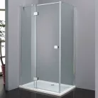 Wellis Clyde 120x90 szögletes zuhanykabin alumínium profil átlátszó üveg WC00339 rajza