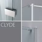 Wellis Clyde 120x90 szögletes zuhanykabin alumínium profil átlátszó üveg WC00339