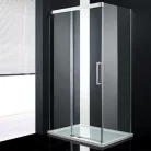 Wellis Fabio 120x90 szögletes zuhanykabin alumínium profil átlátszó üveg WC00401 rajza