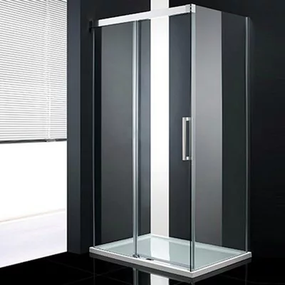 Wellis Fabio 120x90 szögletes zuhanykabin alumínium profil átlátszó üveg WC00401 rajza