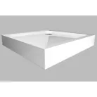 Wellis SMC szögletes magas zuhanytálca 90 cm (WC00409)