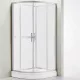 Wellis Vivara 90 íves zuhanybox alumínium profil átlátszó üveg WC00419 rajza