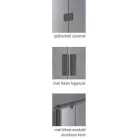 Wellis Murano 90 szögletes zuhanykabin fekete profil átlátszó üveg WC00420