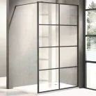Wellis Tino 120x90 Walk-in zuhanyfal fekete WC00422 rajza