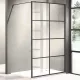 Wellis Tino 120x90 Walk-in zuhanyfal fekete WC00422 rajza