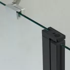 Wellis Triton Black 120x80 téglalap zuhanykabin fekete profil átlátszó üveg WC00431