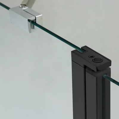 Wellis Triton Black 120x80 téglalap zuhanykabin fekete profil átlátszó üveg WC00431