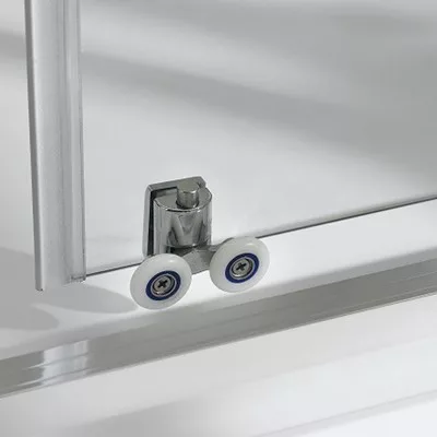 Wellis Caprera 90 íves zuhanykabin alumínium profil átlátszó üveg WC00432
