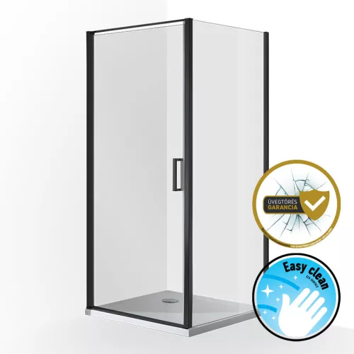 Wellis Quadrum Black zuhanykabin
