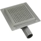 Wellis W-Drain Square acél padlóösszefolyó WE00103 rajza