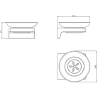 Wellis Mamba szappantartó fekete WE00111