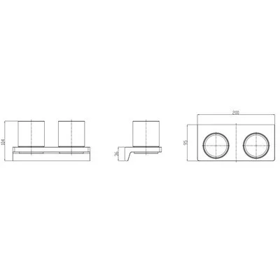 Wellis Mamba dupla pohártartó fekete WE00113