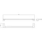 Wellis Mamba törölköző tartó fekete WE00115