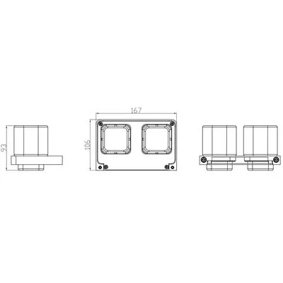 Wellis Capri dupla fali pohár WE00123