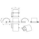 Wellis Capri fedeles WC papír tartó króm WE00124