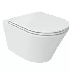 Wellis Clement öblítőperem nélküli fali WC fehér WF00016 rajza