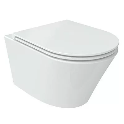 Wellis Clement öblítőperem nélküli fali WC fehér WF00016 rajza