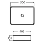 Wellis Lily beépíthető mosdó 50 cm WF00045
