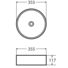 Wellis Rose Black beépíthető mosdó 35 cm WF00059
