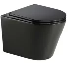 Wellis Clement Black öblítőperem nélküli fali WC fekete WF00070 rajza