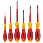 Wiha - Csavarhúzó készlet 1000V Slim Fix lapos 6 db-os 3,5/4x/5,5 PH1/PH2 PZ2 (3201K601, 38362)
