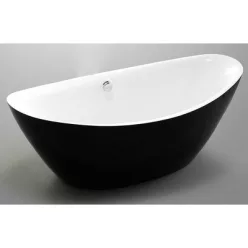 Wellis Arezzo Black szabadon álló akril kád WK00121 rajza