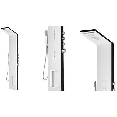 Wellis Bonita zuhanypanel fekete fehér WZ00089
