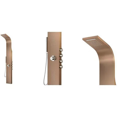 Wellis Mona termosztátos zuhanypanel bronz (WZ00090)