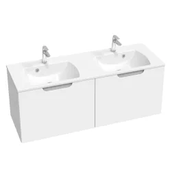   Ravak Classic II SD 130 szekrény duplamosdó alá (Fehér / Szürke)