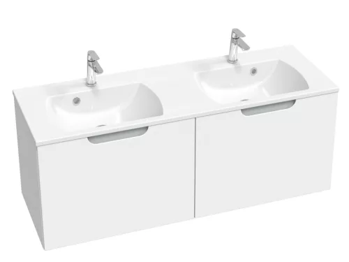 Ravak Classic II SD 130 szekrény duplamosdó alá (Fehér / Szürke)