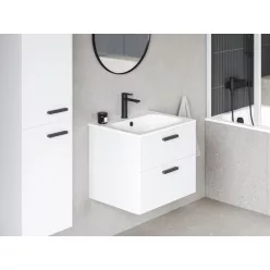 Ravak Chrome II SD 70 fehér, fekete fogantyúval 152 mm