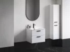 Ravak Chrome II SD 70 fehér, fekete fogantyúval 152 mm