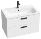 Ravak Chrome II SD 80 fehér, fekete fogantyúval 152 mm