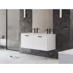Ravak Chrome II SD 120 fehér, fekete fogantyúval 152 mm